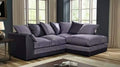 Chenille 4 Seater Corner Sofa | 4 Seater Corner | Chenille | 5 Colours | Scatter Back Cushions | Free UK Delivery