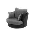 Dino Chair | Swivel Chair or Armchair | Fabric | Black and Grey, Brown and Beige | Choice of Swivel or Arm Design | Free UK Delivery