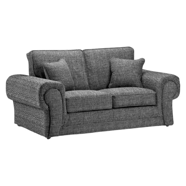 Wilcot 2 Seater Sofa | 2 Seater | Soft Polyester | Grey | Soft Plush Cushions | Free UK Delivery