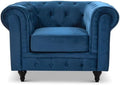 Velvet Chesterfield Armchair | Armchair | Velvet | 5 Colours | Button-Tufted Design | Free UK Delivery