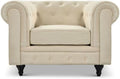 Velvet Chesterfield Armchair | Armchair | Velvet | 5 Colours | Button-Tufted Design | Free UK Delivery