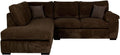 Amalfi Jumbo Cord Corner Sofa | 4 Seater Corner | Jumbo Cord | 10 Colours | Clicks Together for Easy Access | Free UK Delivery