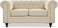 Bliss Velvet Chesterfield 2 Seater Sofa | 2 Seater | Velvet | 5 Colours | Button-Tufted Back | Free UK Delivery
