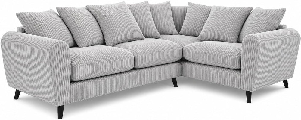 Bliss Harlow Right Hand Corner Sofa - Silver