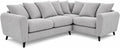 Bliss Harlow Right Hand Corner Sofa - Silver