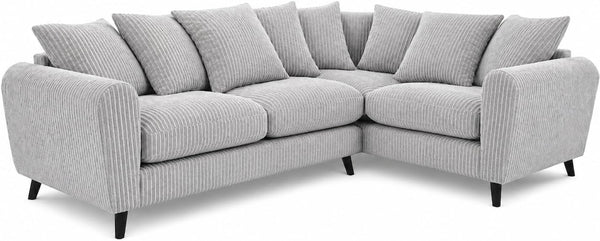 Bliss Harlow Right Hand Corner Sofa - Silver