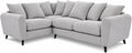 Bliss Harlow Left Hand Corner Sofa - Silver