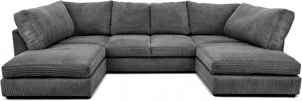Bliss Jumbo Cord U-Shape Sofa | Bliss Furniture LTD