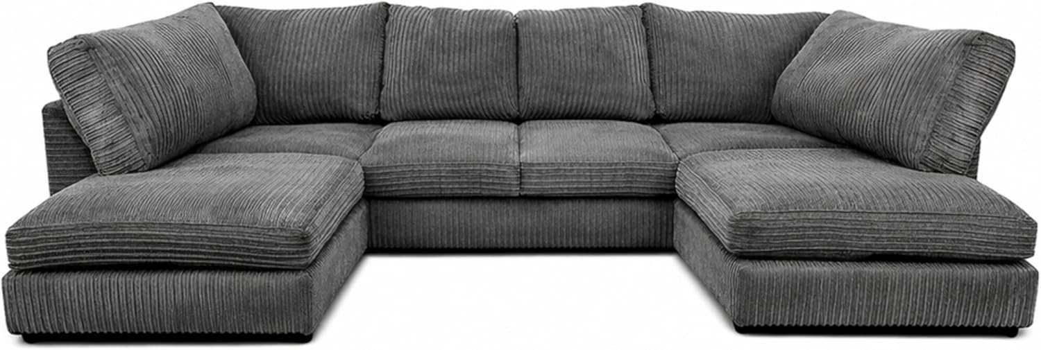Bliss Jumbo Cord U-Shape Sofa | Bliss Furniture LTD