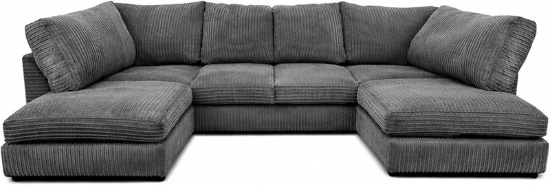 Bliss Jumbo Cord U-Shape Sofa | Bliss Furniture LTD