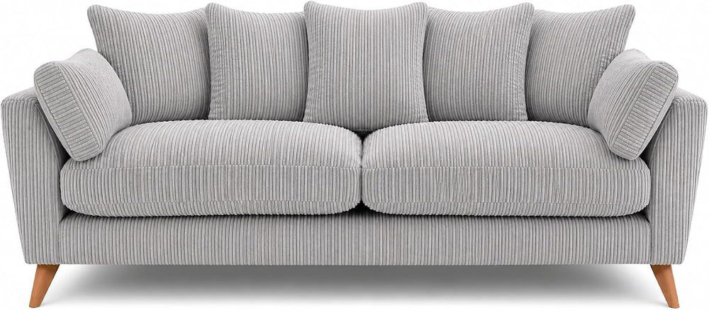 Bliss Harlow 3 Seater Sofa - Silver