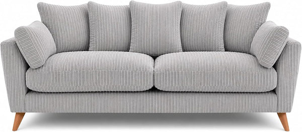 Bliss Harlow 3 Seater Sofa - Silver