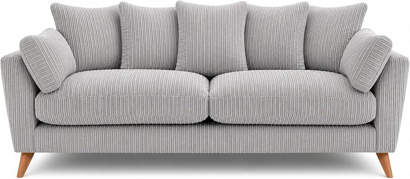 Bliss Harlow 3 Seater Sofa - Silver