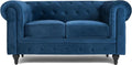 Bliss Velvet Chesterfield 2 Seater Sofa | 2 Seater | Velvet | 5 Colours | Button-Tufted Back | Free UK Delivery