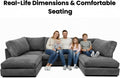 Bliss Jumbo Cord U-Shape Sofa | Bliss Furniture LTD