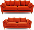 Bliss Harlow 3+2 Seater Sofa Set - Orange