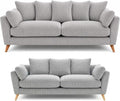 Bliss Harlow 3+2 Seater Sofa Set - Silver