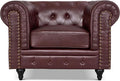 Velvet Chesterfield Armchair | Armchair | Velvet | Black, Grey and Brown | Deep Button Tufting | Free UK Delivery