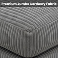 Bliss Jumbo Cord U-Shape Sofa | Bliss Furniture LTD