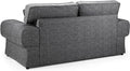 Wilcot 3 Seater Sofa | 3 Seater | Soft Polyester | Grey | Sumptuous Deep Cushions | Free UK Delivery