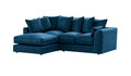 Plush Velvet Corner Sofa | 4 Seater Corner | Plush Velvet | 5 Colours | Left or Right Hand Facing | Free UK Delivery