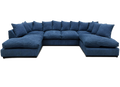 Bliss Furniture LTD U-Shaped Cord Sofa - Large Modular Sofa with Memory Foam Seating & Removable Cushion Covers - Seats 6-7 People - Ideal Sofa for Living Room