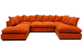 Bliss Furniture LTD U-Shaped Cord Sofa - Large Modular Sofa with Memory Foam Seating & Removable Cushion Covers - Seats 6-7 People - Ideal Sofa for Living Room