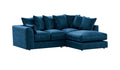 Plush Velvet Corner Sofa | 4 Seater Corner | Plush Velvet | 5 Colours | Left or Right Hand Facing | Free UK Delivery