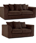 Jumbo Cord Scatter Back 3+2 Seater Sofa Set | 3+2 Seater Set | Jumbo Cord | 10 Colours | Scatter Back Cushions | Free UK Delivery