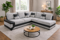 Bliss Dino Large 4 to 5 Seater Corner Sofa | 5 Seater Corner | Cord and Faux Leather | 5 Colours | Free Footstool | Free UK Delivery