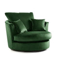 Plush Velvet Chair | Swivel or Armchair | Plush Velvet | 6 Colours | Smooth Swivel Base Option | Free UK Delivery