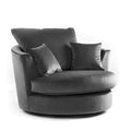 Plush Velvet Chair | Swivel or Armchair | Plush Velvet | 6 Colours | Smooth Swivel Base Option | Free UK Delivery