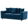 Plush Velvet Sofa | 3 Seater | Plush Velvet | 5 Colours | Foam-Filled Cushions | Free UK Delivery