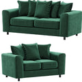 Plush Velvet Sofa Set | 3+2 Seater Set | Plush Velvet | 5 Colours | Deep Cushioned Seats | Free UK Delivery