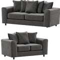 Plush Velvet Sofa Set | 3+2 Seater Set | Plush Velvet | 5 Colours | Deep Cushioned Seats | Free UK Delivery