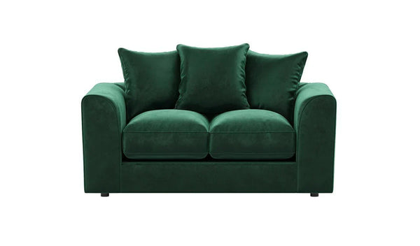 Plush Velvet Sofa | 2 Seater | Plush Velvet | 5 Colours | Foam-Filled Cushions | Free UK Delivery