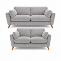 Bliss Harlow Jumbo Cord High Back 3+2 Seater Sofa Set – Corduroy Sofa Set, Supportive High Back, Solid Hardwood Frame, Washable Covers