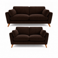 Bliss Harlow Jumbo Cord High Back 3+2 Seater Sofa Set – Corduroy Sofa Set, Supportive High Back, Solid Hardwood Frame, Washable Covers