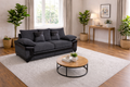 Bliss Dino 3 Seater Sofa | 3 Seater | Cord and Faux Leather | 5 Colours | Deep Foam-Filled Cushions | Free UK Delivery