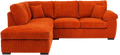 Amalfi Jumbo Cord Corner Sofa | 4 Seater Corner | Jumbo Cord | 10 Colours | Clicks Together for Easy Access | Free UK Delivery