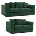 Jumbo Cord Scatter Back 3+2 Seater Sofa Set | 3+2 Seater Set | Jumbo Cord | 10 Colours | Scatter Back Cushions | Free UK Delivery