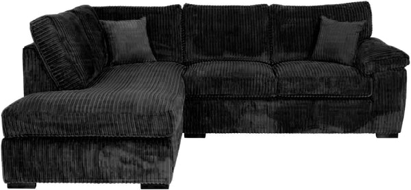 Amalfi Jumbo Cord Corner Sofa | 4 Seater Corner | Jumbo Cord | 10 Colours | Clicks Together for Easy Access | Free UK Delivery