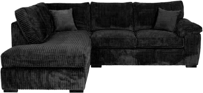 Amalfi Jumbo Cord Corner Sofa | 4 Seater Corner | Jumbo Cord | 10 Colours | Clicks Together for Easy Access | Free UK Delivery