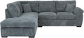 Amalfi Jumbo Cord Corner Sofa | 4 Seater Corner | Jumbo Cord | 10 Colours | Clicks Together for Easy Access | Free UK Delivery