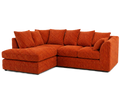 Jumbo Cord Scatter Back 4 Seater Corner Sofa | 4 Seater Corner | Jumbo Cord | 10 Colours | Two-Piece Click-Together Design | Free UK Delivery