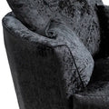 Crushed Velvet Swivel Chair | Swivel Chair | Crushed Velvet | Silver and Black | Smooth Swivel Base | Free UK Delivery