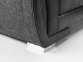 Shannon Chair | Swivel or Armchair | Fabric | Black and Grey | Smooth Swivel Base Option | Free UK Delivery