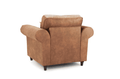 Oakland Armchair | Armchair | Faux Leather | Tan, Black and Grey | Chesterfield-Style Studded Design | Free UK Delivery