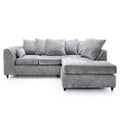 Chenille 4 Seater Corner Sofa | 4 Seater Corner | Chenille | 5 Colours | Scatter Back Cushions | Free UK Delivery