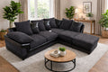 Bliss Dino Large 4 to 5 Seater Corner Sofa | 5 Seater Corner | Cord and Faux Leather | 5 Colours | Free Footstool | Free UK Delivery